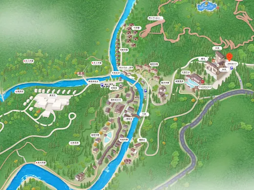 陕州结合景区手绘地图智慧导览和720全景技术，可以让景区更加“动”起来，为游客提供更加身临其境的导览体验。